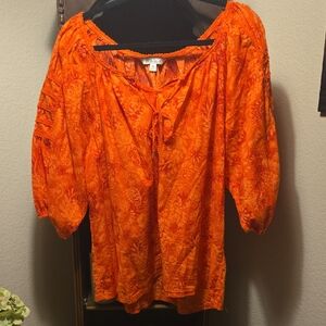 The Pioneer Woman Vibrant Orange Blouse